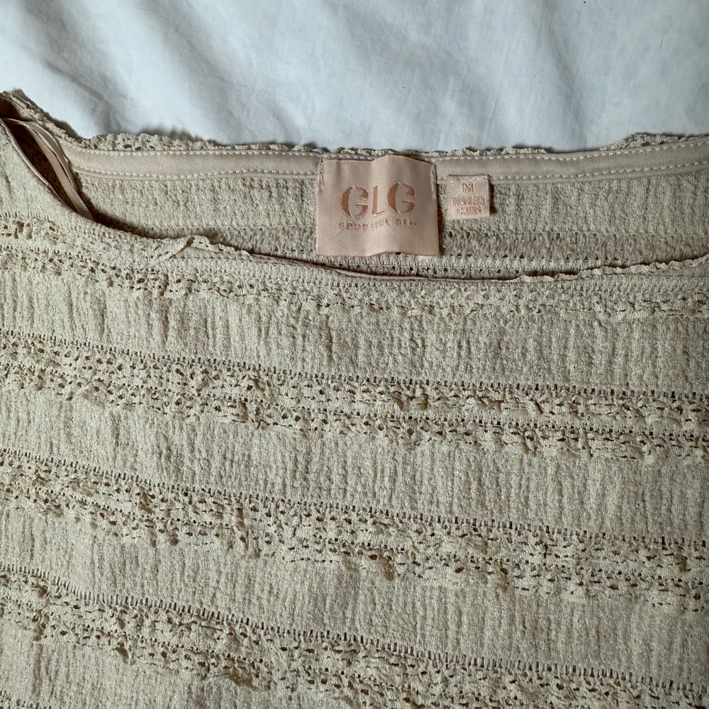 Women's Cream Textured Pants & Top Set - Picture 7 of 13